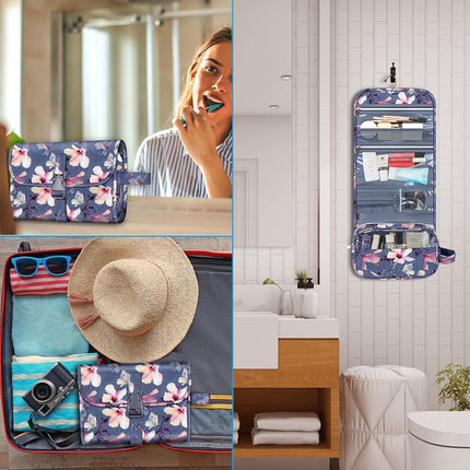 FINTIE Portable Toiletry Cosmetic Travel Bag Hanging Makeup Organizer