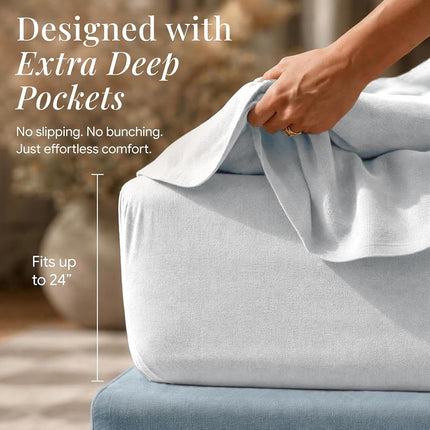 Tribeca Living FLSOEDTWSB Flannel Sheets, Twin, Sky Blue