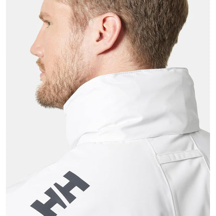 Helly Hansen Men's Crew Hooded Midlayer Jacket 2, White, 3XL