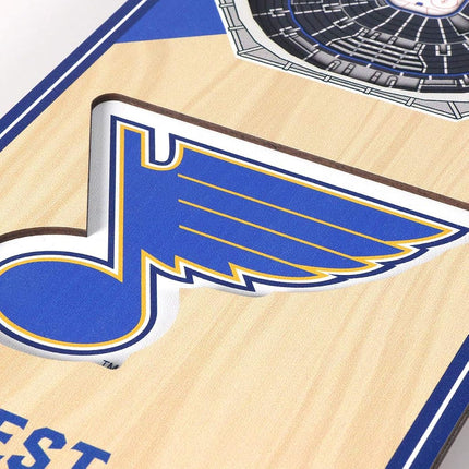 YouTheFan NHL St. Louis Blues 3D Stadium 6x19 Banner - Enterprise Center
