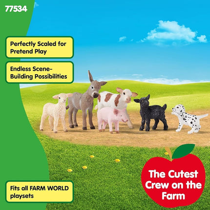 Schleich Farm World - 6Pc Baby Farm Animal Playset - Kids 3+ | 77534