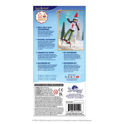 The Elf on the Shelf Holly Jolly Ollie Skateboard Set (Scout Elf not included)