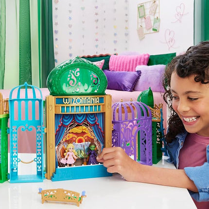 Mattel Universal Pictures’ Wicked Emerald City Playset with Glinda & Elphaba Small Dolls, 5 Play Spaces & 15 Accessories, Inspired by the Movie, JFM22