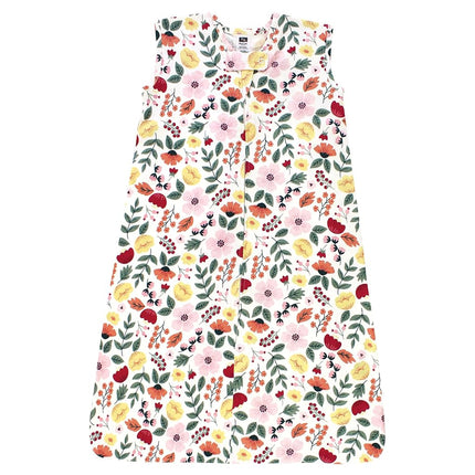 Saco de dormir de algodón sin mangas para bebé unisex Hudson Baby, manta, diseño botánico de otoño, 12-18 meses