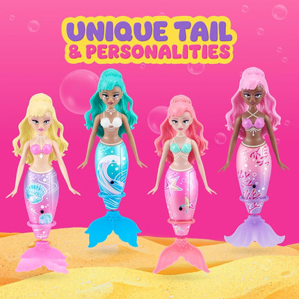 Pets Alive Magic Swimming Mermaid 2 Pack (Sea Star & Coral) by ZURU – Robotic Mermaid Doll for Water Play, Swims Automatically, Bath Toy for Girls & Boys Ages 3+, 16.3 cm