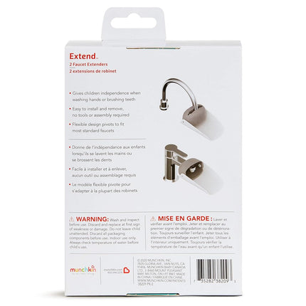 Extensor de grifo Munchkin, juego de 2 piezas, gris