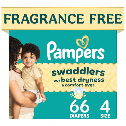 Diapers Size 4, 66 Count - Pampers Swaddlers Dispo
