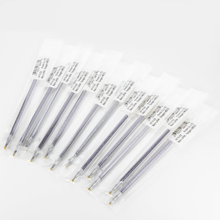 Pentel Arts Sparkle Pop Gel Pen Refill, (1.0mm), Bold Line, Silver-Light Silver Ink, Pack of 12 Refills (KF10-DZ)
