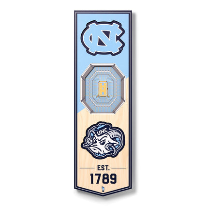 YouTheFan NCAA North Carolina Tar Heels 3D Stadium