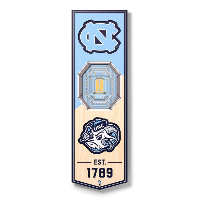 YouTheFan NCAA North Carolina Tar Heels 3D Stadium