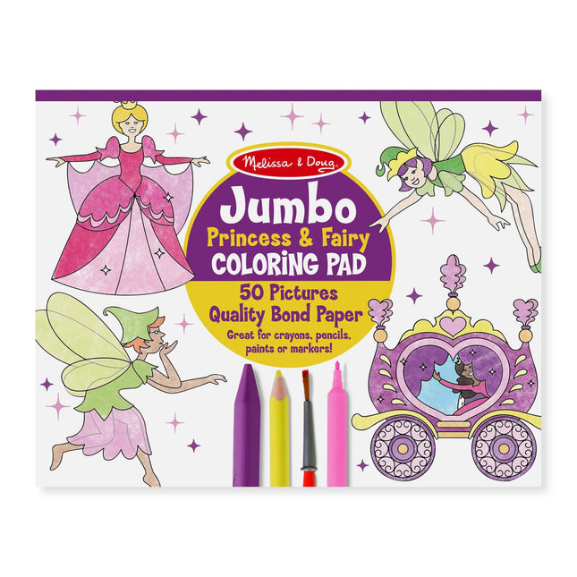 Melissa & Doug Jumbo 50-Page Kids' Coloring Pad Ac