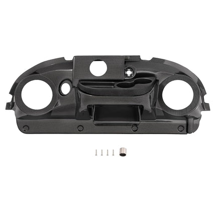 Funda de salpicadero ALMULOO compatible con todos los coches de golf Club Car Precedent, salpicadero de corte redondo, ABS de fibra de carbono