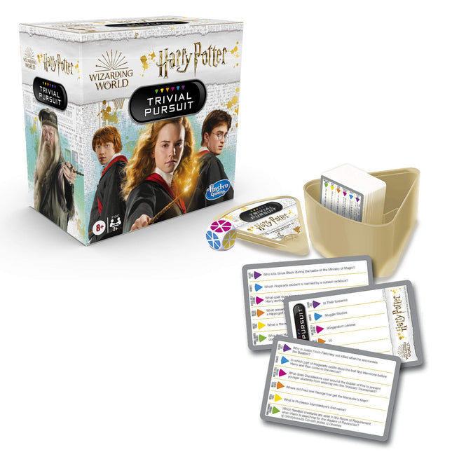 Hasbro Gaming Trivial Pursuit: Wizarding World Harry Potter Edition Compact Trivia Game For 2 Or More Players, 600 Trivia Questions, Ages 8 And Up