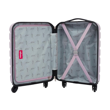 Bagage cabine à roulettes rigide Wrangler, Lilas, 20 pouces, Bagage cabine à roulettes rigide