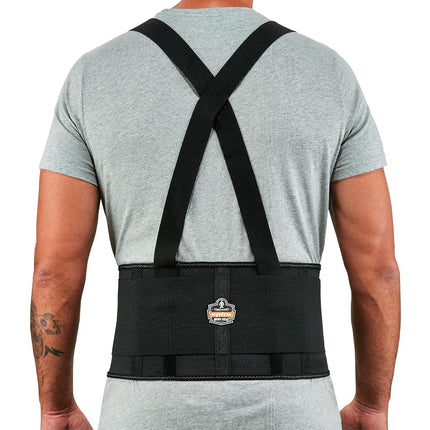 Ergodyne ProFlex 1650 Back Support Belt, 7.5" Elastic, Adjustable, Removeable Straps, 4XL