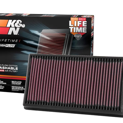 K&N Replacement Air Filter compatible with Volkswagen Atlas 3.6 V6/2.0 L4 Facelift 2018- (33-5071)