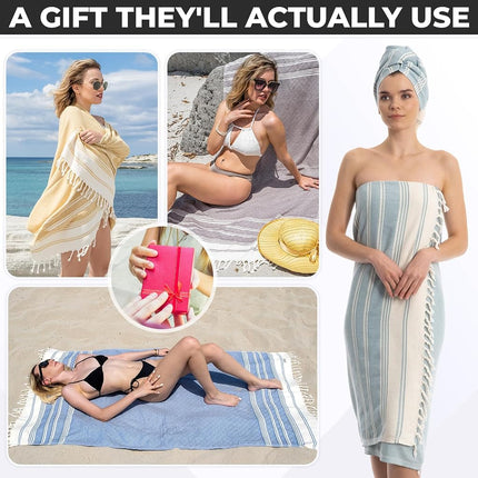 DEMMEX Organic Turkish Cotton Beach Bath Hammam Towel – Quick-Dry, Lightweight, Compact, Sand-Free Beach Towel & Blanket – Luxury Bathroom & Hammam Towel, OEKO-TEX Certified, 180x90cm, Fuchsia