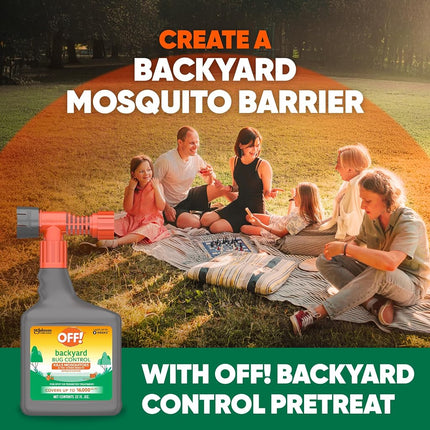 OFF! Bug Control Backyard Pretreat Perimeter Treatmeant, 32 Fluid Ounces