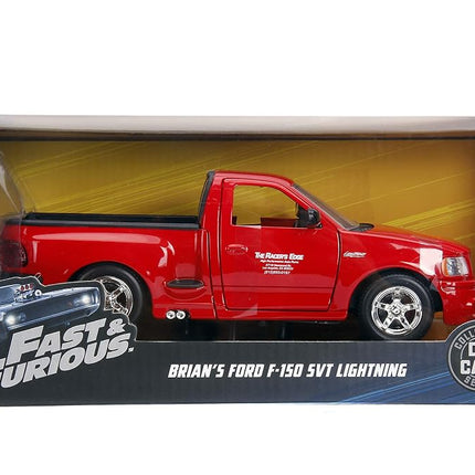 Jada Toys - 99574R - FAST AND FURIOUS Model DieCast BRIAN's FORD F-150 SVT LIGHTNING 20cm 1/24 - Red