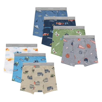 Hanes Toddler Boys' Potty Trainer Underwear, Light Leaks Boxer Briefs & Briefs Available, 6 & 7 Pack, Days of Week - 7 Pack, 4-5T