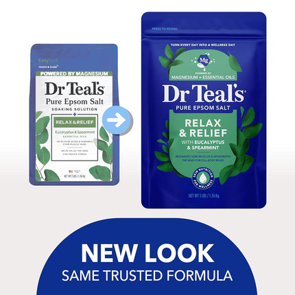 Dr Teal's Epsom Salts Eucalyptus 3Lb 1.36Kg