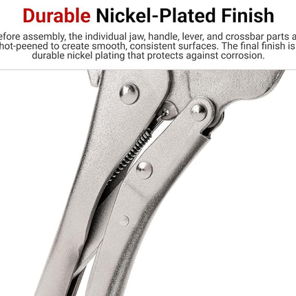 TEKTON Straight Jaw Locking Pliers Set (3-Piece) | PLK90004