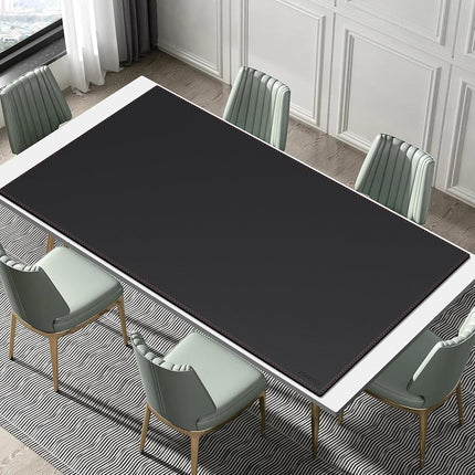 ZORESYN PU Leather Office Desk Pad 70.9x39.4 Inch, Black