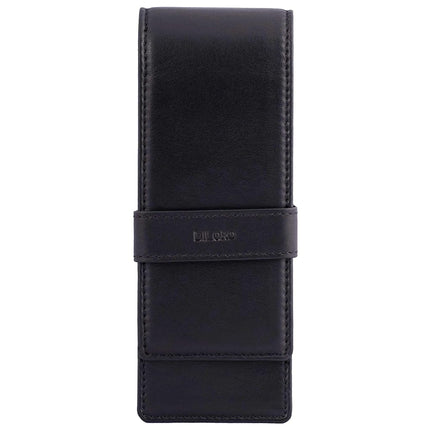 DiLoro Leather Triple Pen Case Pencil Pouch Holder