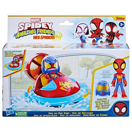 Hasbro Miles avec Roto-foreuse, pack de véhicule avec figurine 10 cm et accessoire, Spidey et ses Amis Extraordinaires, a partir de 3 ans
