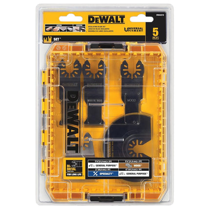 Juego de cuchillas oscilantes DEWALT, 5 piezas (DWA4216)
