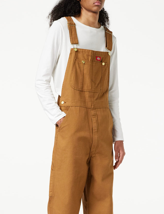 Dickies Men's Big Bib Overall, Brown Duck, 46x30