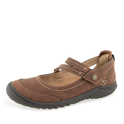 Jambu JBU Women's Fawn Mary Jane Flat, Dark Brown, 6 UK