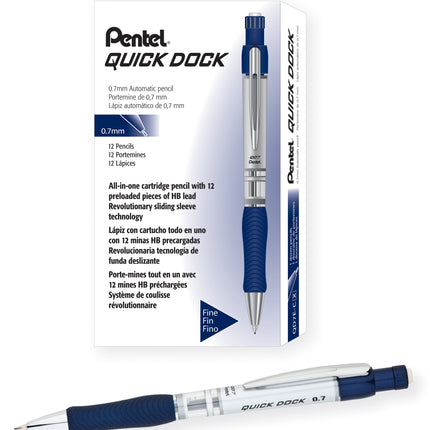 Pentel Quick-Dock Mechanical Pencil, 0.5mm, Blue B