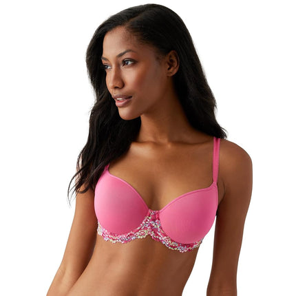 Wacoal Women's Embrace Lace Contour Bra, Hot Pink/Multi, 36E