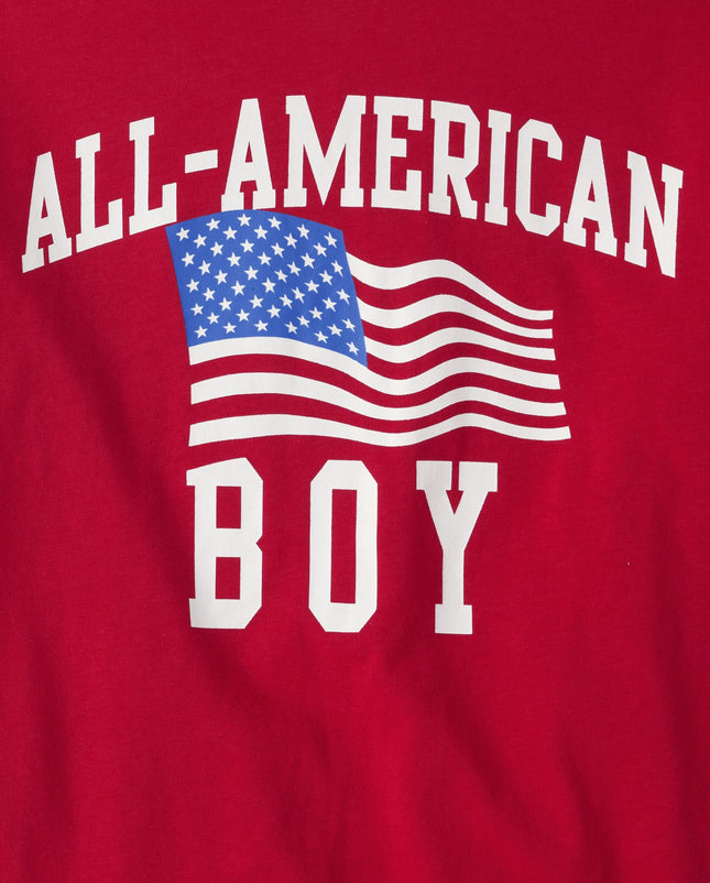 Camiseta gráfica de manga corta para niño The Children's Place, estilo «All American Boy», talla XXG