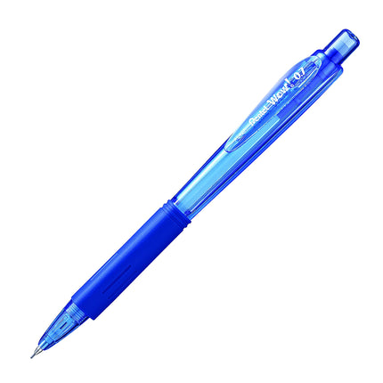 Lápiz mecánico Pentel Wow de 0.7mm con cuerpo azul, caja de 12 (AL407C)