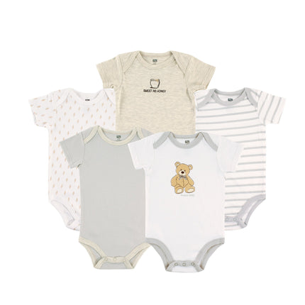 Hudson Baby Baby Cotton Bodysuits, Dinosaurs Pack,