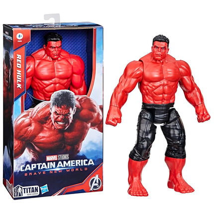 Marvel Studios Captain America Brave New World, Titan Hero Series Deluxe Red Hulk Action Figure