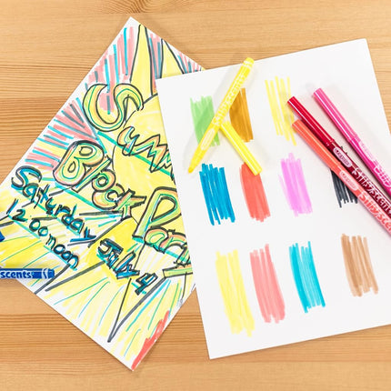 Crayola Fine-Line Scented Marker, 10 markers (1 Pack)