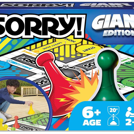 Giant SORRY! Classic Family Board Game Indoor Outd
