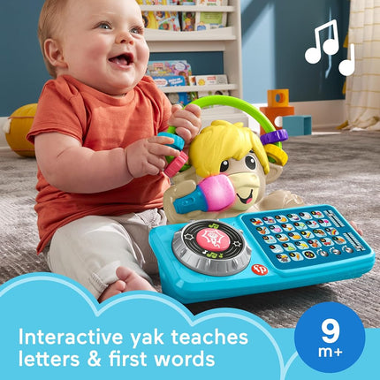 Fisher-Price Baby Learning Toy Link Squad A to Z Yak with Interactive Music & Lights for Children from 9 Months, Only Compatible with Link Squad Items