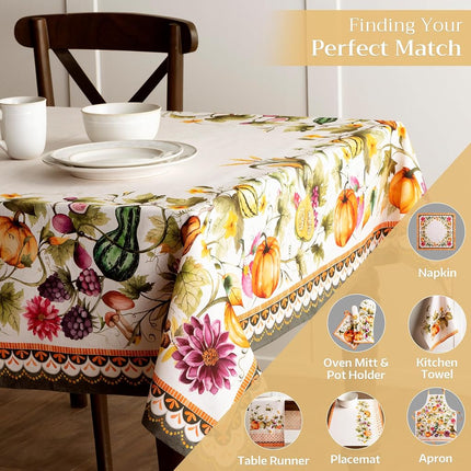 Maison d' Hermine Table Cloth Square Table Reusable 100% Cotton 54"x54"