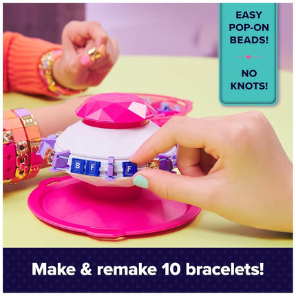 Cool MAKER, PopStyle 170 Beads Bracelet Set, Make & Remake 10 (Packaging May Vary), Kids Toys for Girls