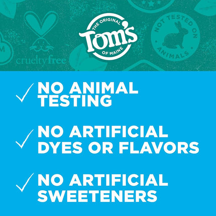 Tom's of Maine Pasta dental natural para alivio rápido para dientes sensibles, paquete múltiple, menta fresca, 3 unidades