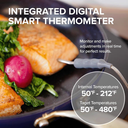 Table de cuisson à induction Nuwave, plaque chauffante améliorée avec sonde numérique, 106 températures de 38°C à 302°C, 3 réglages de puissance, brûleurs à induction portables pour la cuisson