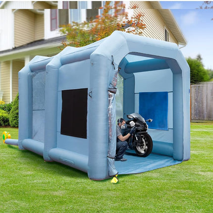 VEVOR Inflatable Paint Booth, 13x10x9ft Inflatable Spray Booth, 950W High Powerful Blower, Car Paint Tent, Air Filter System, Multi-Purpose