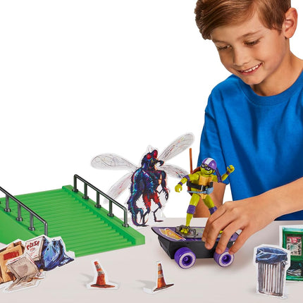 TMNT MM Movie Build'n Shred Skatepark Donatello Toy Figure