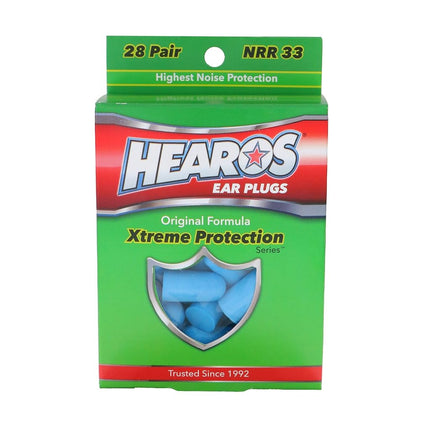 HEAROS Xtreme Protection Series Ear Plugs, Blue, 2