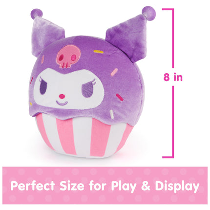 GUND Sanrio Hello Kitty and Friends Kuromi Cupcake Plush, Stuffed Animal for Ages 1 and Up, Purple/White, 8”