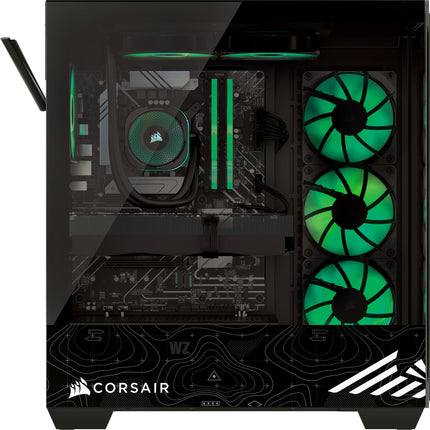 Corsair Vengeance a7500 Call of Duty® Warzone Edition Gaming PC – Liquid Cooled AMD Ryzen™ 7 9800X3D CPU – AMD® Radeon RX 9070XT GPU – 32GB Vengeance RGB DDR5 Memory – 2TB M.2 SSD – Black